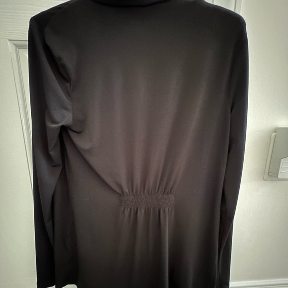 Dana Buchman Black Open Cascade Cardigan - Picture 4 of 7